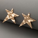 Simple fashion star golden fivepointed star earringspicture11