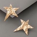 Simple fashion star golden fivepointed star earringspicture14