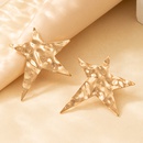 Simple fashion star golden fivepointed star earringspicture15