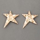 Simple fashion star golden fivepointed star earringspicture16