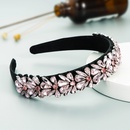 fashion glass rhinestone flower geometric headbandpicture13