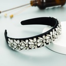 fashion glass rhinestone flower geometric headbandpicture14