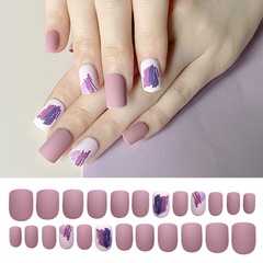 Korean 24 pieces of finished fake nails