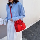 fashion solid color largecapacity oneshoulder messenger bucket bagpicture62