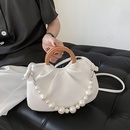 Korean fashion fold pearl handle crossbody shoulder armpit bagpicture29