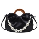 Korean fashion fold pearl handle crossbody shoulder armpit bagpicture30