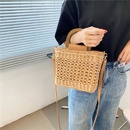 new straw woven shoulder messenger small square bagpicture17