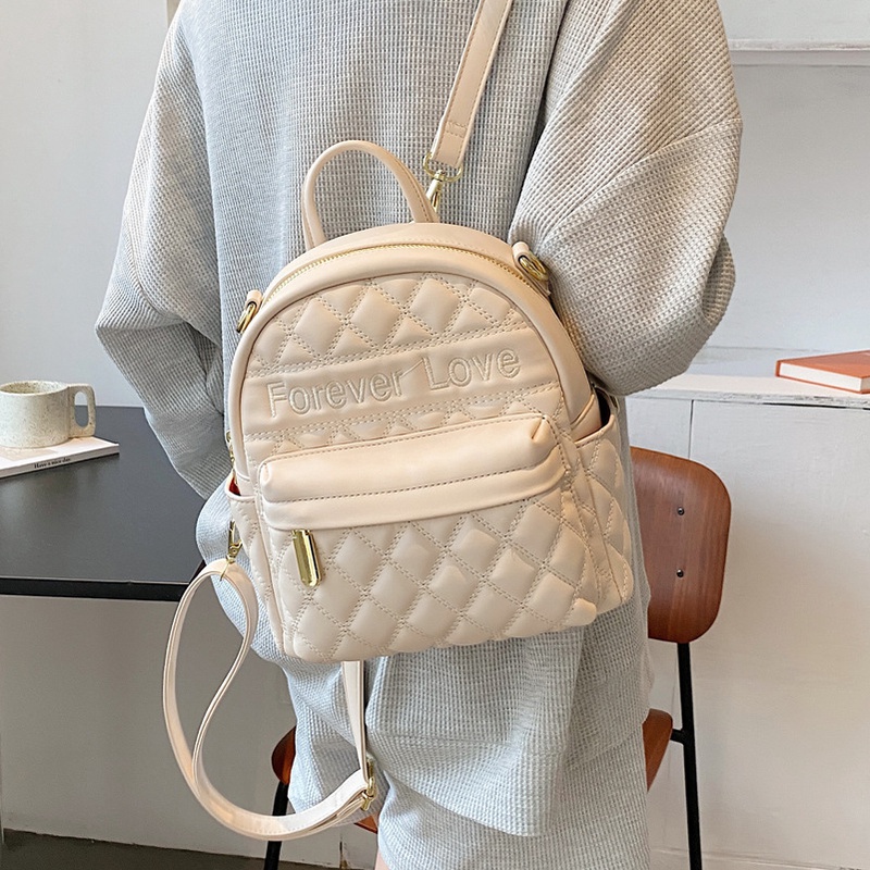 Fashion Leisure Embroidered Thread Lingge Backpack