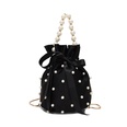 fashion pearl handle ribbon bow chain bucket small bagpicture40