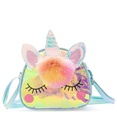 colorful unicorn jelly oneshoulder childrens messenger bagpicture35