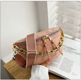 trend chain solid color crocodile pattern small chest bagpicture42