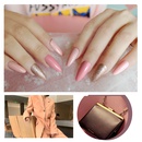 Fashion longpointed almond round head gold powder nail nailpicture11
