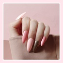 Fashion longpointed almond round head gold powder nail nailpicture12