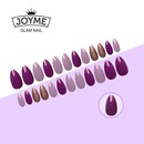 Fashion Onion Powder Purple Long Pointed Nail Pieces Finishedpicture12