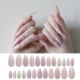 new bean paste color 24 pieces of finished fake nail boxpicture15