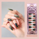 Fashion pointed finished almond nail stripspicture10