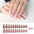 Simple Bean Paste Fake Nails 24 Piecespicture8