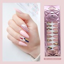Simple Bean Paste Fake Nails 24 Piecespicture10