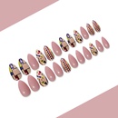 Simple Bean Paste Fake Nails 24 Piecespicture11