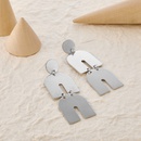 simple irregular silver alloy earrings wholesalepicture10