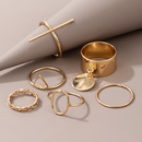 fashion golden twist geometric ring 6piece setpicture6