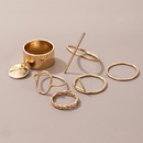 fashion golden twist geometric ring 6piece setpicture8