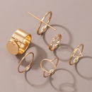 fashion golden twist geometric ring 6piece setpicture9
