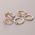 wholesale fashion gold diamond irregular ring 5piece setpicture11