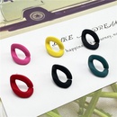 simple fashion color acrylic chain open earringspicture8