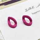 simple fashion color acrylic chain open earringspicture10