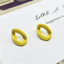 simple fashion color acrylic chain open earringspicture11