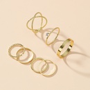 simple geometric circle 7piece ring wholesalepicture8