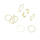 simple geometric circle 7piece ring wholesalepicture9