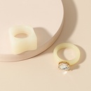 Korean geometric 2piece acrylic ring wholesalepicture6