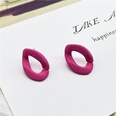 simple fashion color acrylic chain open earringspicture16