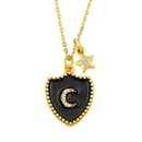 personality hiphop shield moon star pendant necklacepicture15