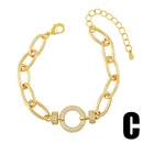 punk personality exaggerated heart thick chain braceletpicture13