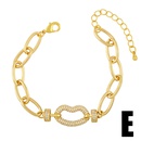 punk personality exaggerated heart thick chain braceletpicture14