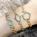 hiphop fashion micro inlaid colored diamonds braceletpicture9