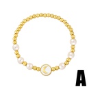 Simple cross star moon pearl elastic braceletpicture11