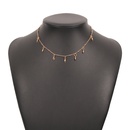 simple geometric alloy thin necklacepicture17