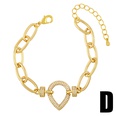 punk personality exaggerated heart thick chain braceletpicture18