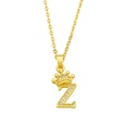 fashion crown 26 English letters zircon pendant necklacepicture63