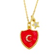 personality hiphop shield moon star pendant necklacepicture18