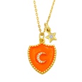 personality hiphop shield moon star pendant necklacepicture23