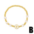 Simple cross star moon pearl elastic braceletpicture16