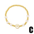 Simple cross star moon pearl elastic braceletpicture17