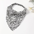 Korean leopard print floral elastic triangle scarf headbandpicture14