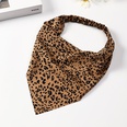 Korean leopard print floral elastic triangle scarf headbandpicture16