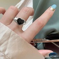simple fashion red black heart alloy ring wholesalepicture14